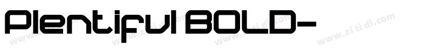 Plentiful BOLD字体转换